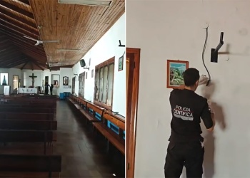 Roban equipos de sonido y elementos sagrados en la Parroquia Nuestra Señora de Itatí