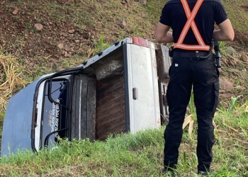 San Vicente: una camioneta sin ocupantes cayó a un barranco