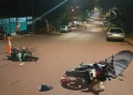 Choque entre dos motos dejó cuatro heridos, entre ellos dos menores