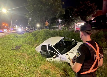 Despiste en la colectora de la ruta nacional 14 en San Vicente