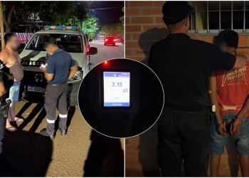 Conducían ebrios: uno chocó en un balneario y el otro dio 2,15 g/l de alcohol en sangre