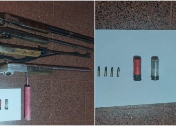 Hallaron escopetas, municiones y un explosivo ocultos en el Parque Esmeralda