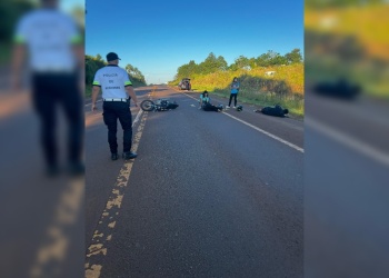 Se les pinchó una rueda y cayeron sobre la Ruta 14: dos jóvenes heridos en Aristóbulo del Valle