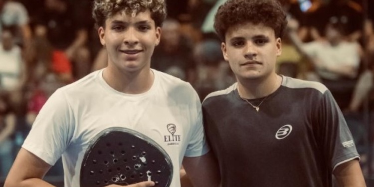 DUPLA. El riojano Díaz, junto a Contreras. Venían de coronarse en Brasil.