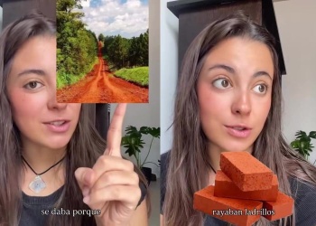 “Creía que rallaban ladrillos”: influencer explicó por qué la tierra es roja en Misiones y el video se volvió viral
