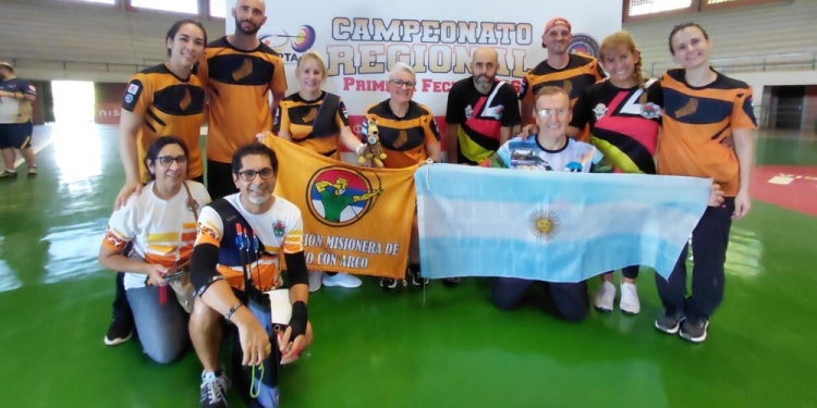 LA DELEGACIÓN. Los arqueros misioneros que compitieron en Paraguay.