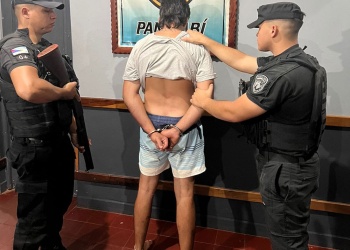 Un llamado al 911 por una pelea terminó con la captura de un prófugo en Panambí