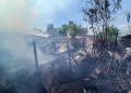 Un incendio afectó a tres viviendas en Garupá
