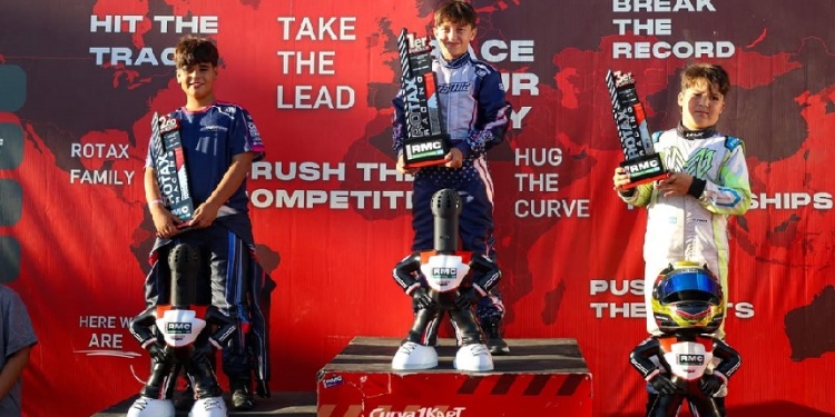 EN LO MAS ALTO DEL PODIO. El misionero "Fran" Morgenstern festejó a lo grande en esta tercera cita del año.