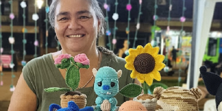 Elba Rivero. Su emprendimiento en instagram es @_amichet_