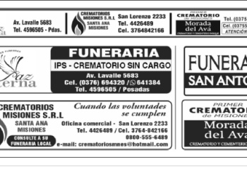 Fúnebres del martes 14 de abril de 2026