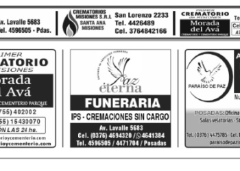 Fúnebres del martes 21 de abril de 2026