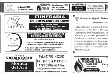 Fúnebres del martes 28 de abril de 2026