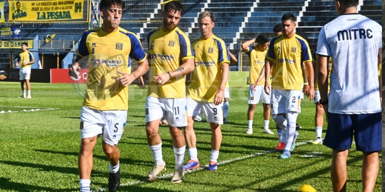 PREPARADOS. Mitre, con la mente puesta en el duelo de esta noche en Salta.