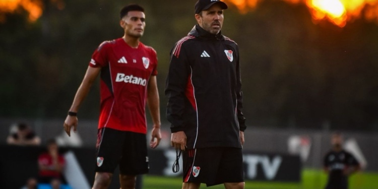 ENTRENAMIENTO. River y Coudet tuvieron dos semanas de trabajo intenso.