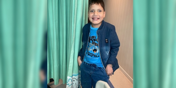 ESPERANDO EL ALTA DEFINITIVA. “Su sonrisa lo dice todo”.