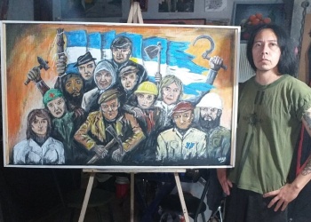 Arte y compromiso social: el músico y artista plástico, Walterius Rex expone en el Vicente Cidade