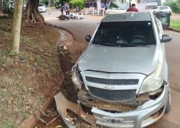 Posadas: choque entre una moto y una camioneta dejó dos heridos