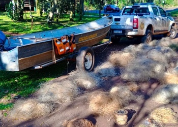 Incautan redes y espineles de pescadores furtivos en la zona del Parque Provincial Moconá