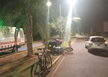 Posadas: una motociclista sufrió graves heridas tras despistar en plena madrugada