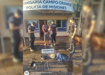 Tres detenidos en distintos operativos policiales en Misiones por robos, amenazas y hechos reiterados