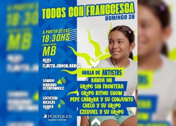 Apóstoles se une por Franccesca en una jornada solidaria