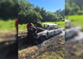Investigan la quema intencional de una camioneta en Cerro Corá y detuvieron a un sospechoso