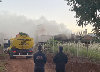 Principio de incendio en un secadero de San Vicente: no hubo heridos