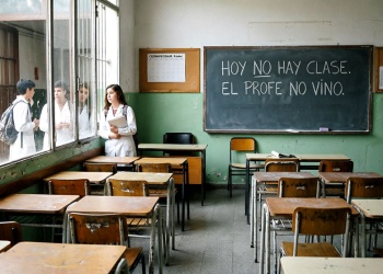 El ausentismo docente multiplica por 5,4 el riesgo de no aprender