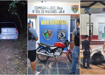 Recuperan vehículos robados en Misiones: uno estaba oculto en un monte