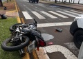 Choque entre auto y moto en la Costanera dejó dos heridos