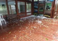 Fuerte tormenta con granizo y ráfagas provocó destrozos en el Parque Moconá