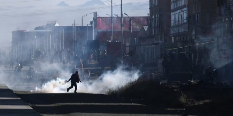 Protestas en Bolivia. Foto: REUTERS