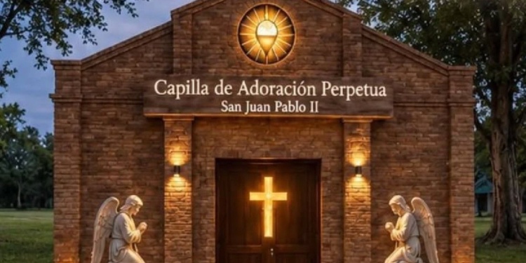 SOBRIA. Así luce el diseño de la futura capilla de adoración perpetua de la Diócesis de Puerto Iguazú./ Gentileza Diócesis PI