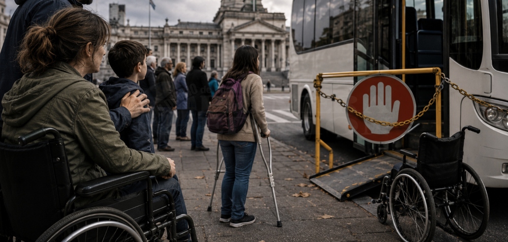 Denuncian que el ajuste en transporte afecta salud, educación y trabajo de personas con discapacidad