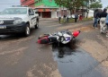 Un motociclista terminó herido tras chocar con un colectivo en Garupá