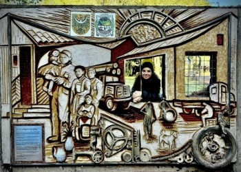 Por los 100 años de Caraguatay descubren un mural hecho por una misionera radicada en Alemania