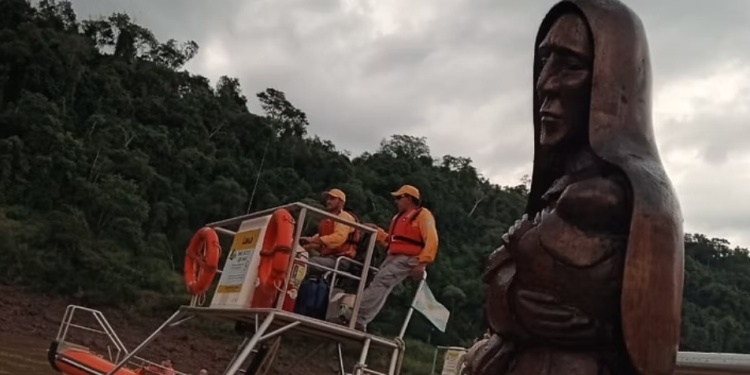 TODO LISTO. Una vez más la fe de la comunidad católica quedará de manifiesto con la peregrinación náutica en Puerto Iguazú./ gentileza  Diócesis Iguazú