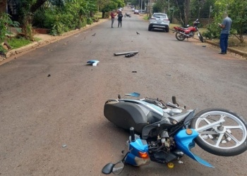 Posadas: motociclista fue hospitalizada tras impactar con una camioneta en Posadas