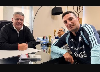Lionel Scaloni se reunió con Claudio Tapia: “Estamos enfocados y en modo Mundial”