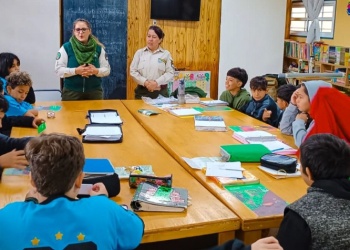 Guardaparques realizaron talleres ambientales con alumnos de San Pedro