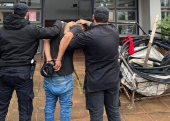 Detuvieron a un hombre por robo de cables del alumbrado público