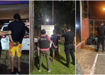 Cinco detenidos, droga incautada y bienes recuperados en Posadas y Garupá