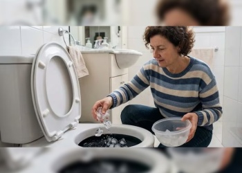 Tirar hielo en el inodoro: para qué sirve y cómo usarlo
