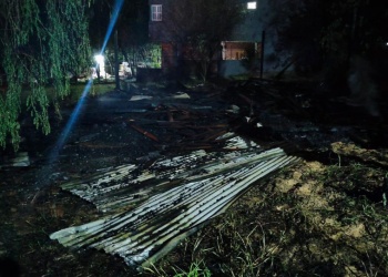 Incendio destruyó una vivienda en construcción en Posadas