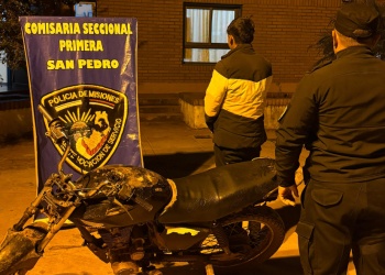 Demoran a un menor en San Pedro por circular en una moto robada