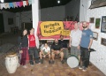 Peña y folclore en comunidad en el patio de la Murga de la Estación