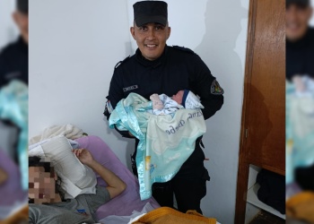 Nacimiento en un patrullero: policías asistieron un parto de urgencia en San Ignacio