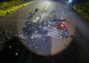 Un motociclista sufrió graves lesiones tras chocar contra un tractor