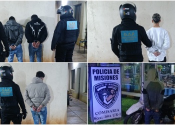 Cinco detenidos y dos motos secuestradas en operativos realizados en Posadas